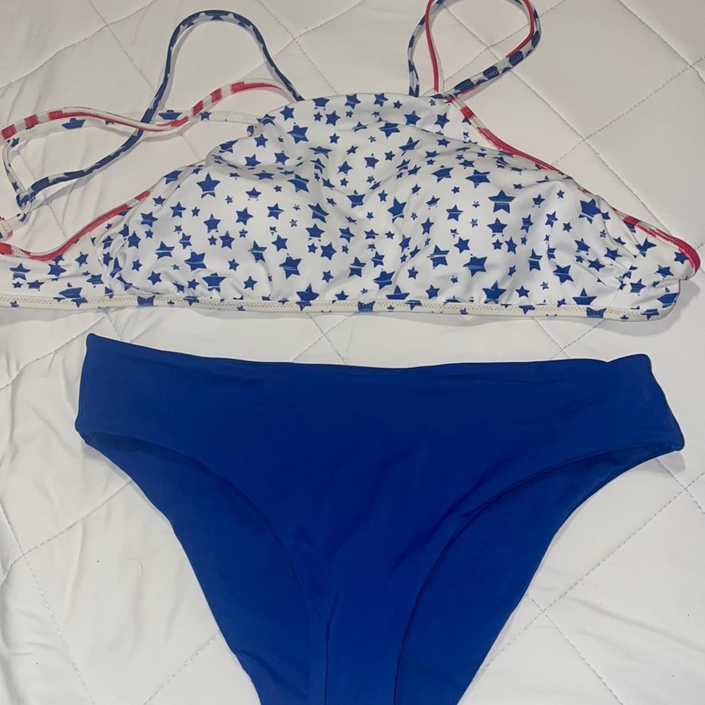 Victoria’s Secret Patriotic, red white blue bathing swim suit bikini USA